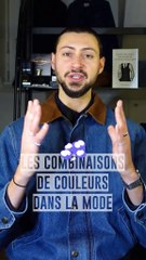 Les combinaisons de couleurs pour s'habiller 🟡🔵