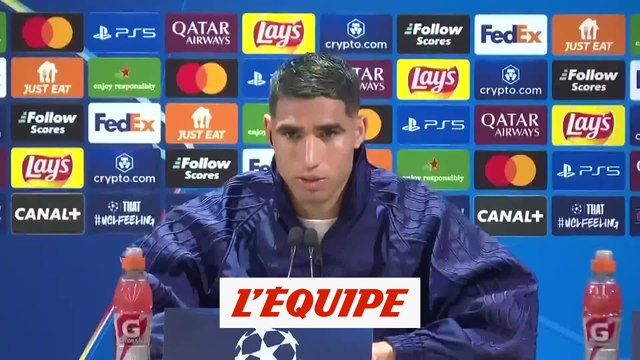 Hakimi : « Un match que tous les joueurs rêvent de jouer » - Foot - C1 - PSG
