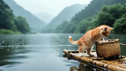 Kitten’s Fearless Love: Braving a Fishing Trip to Cook Fish & Tofu Soup for Sick Mama Cat