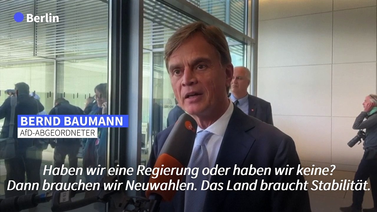 AfD-Politiker nach Wahldebakel: 'Deutschland braucht Stabilität'