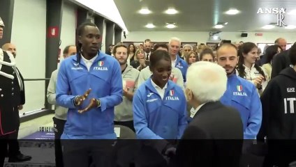 Mattarella agli sportivi: "Mi sento un intruso tra voi, ma vi ringrazio"