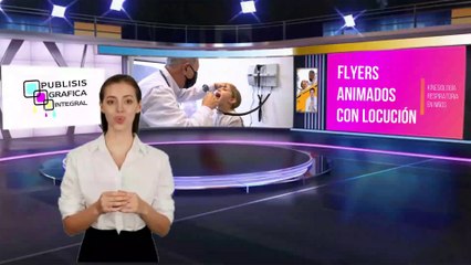 Folletos informativos animados con locución de Kinesiología respiratoria para niño