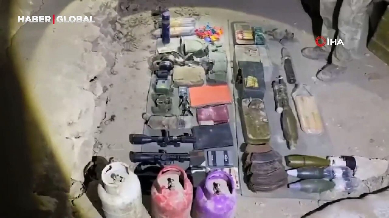 Pençe-Kilit Operasyonu bölgesinde bir mağara da...