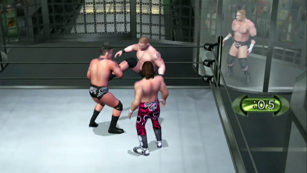 WWE Jeff Hardy vs Brock Lesnar vs Triple H Vs Shawn Michaels vs Kane vs Randy Orton | PCSX2 emulator