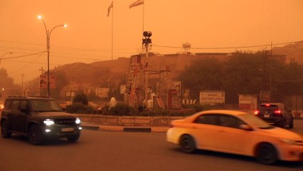 Heavy Dust Storm Blankets Northern Iraq In Orange
