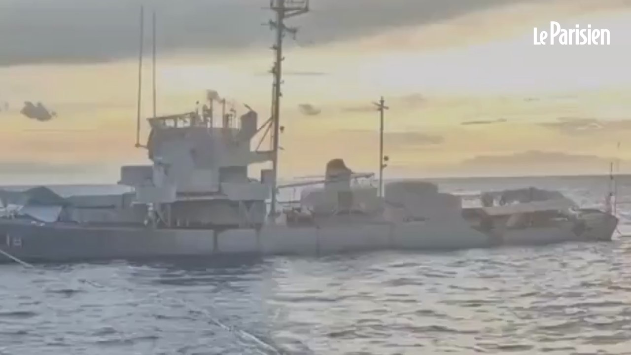 Un navire de la Seconde Guerre mondiale coule juste avant un exercice militaire