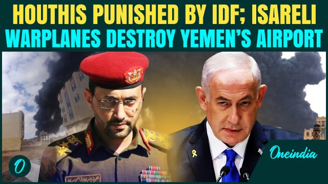Israel-Houthi War BREAKING: 20+ IDF Warplanes Bomb Yemen’s Sana’a Airport Hours After Warning