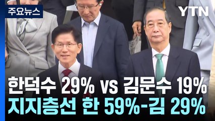 한덕수 29% vs 김문수 19%...지지층선 한 59%-김 29% [범보수 단일화] / YTN