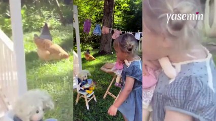 Küçük kızın kendine ayırdığı oyun alanı görenlerin yüzünü gülümsetti!