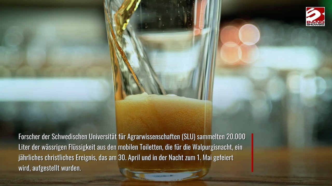 Urin wird zur Herstellung von umweltfreundlichem Bier verwendet.