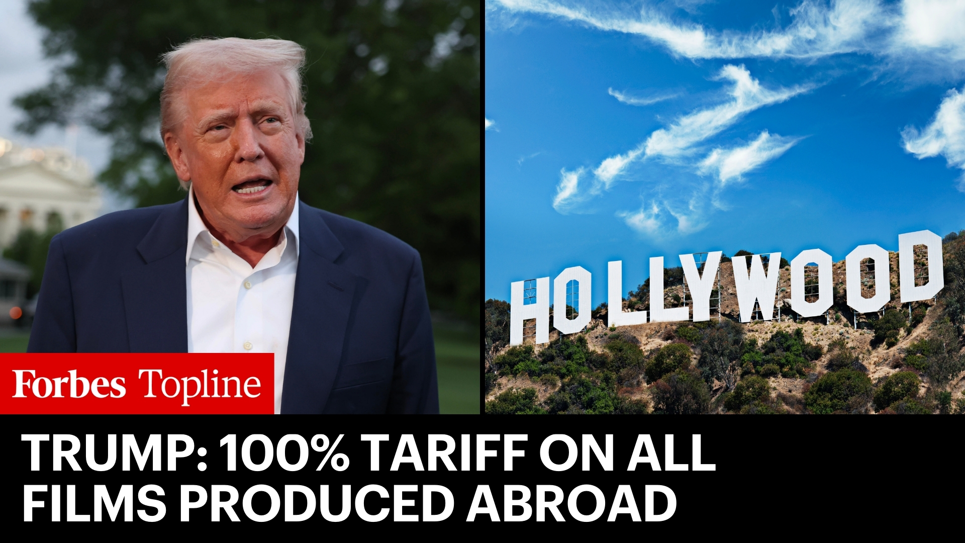 Trump Claims 100% Tariff on Films Shot Outside the U.S.—Hollywood Stocks Tumble in Premarket Trading