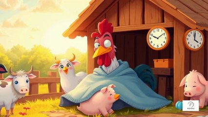🐓💤 “Clucky the Rooster’s Morning Alarm Fiasco – What Happens When You Oversleep”