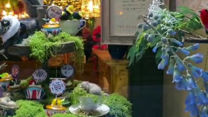 VE Day window displays in Monmouth