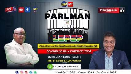A suivre sur notre antenne l’émission Parlman Lepep