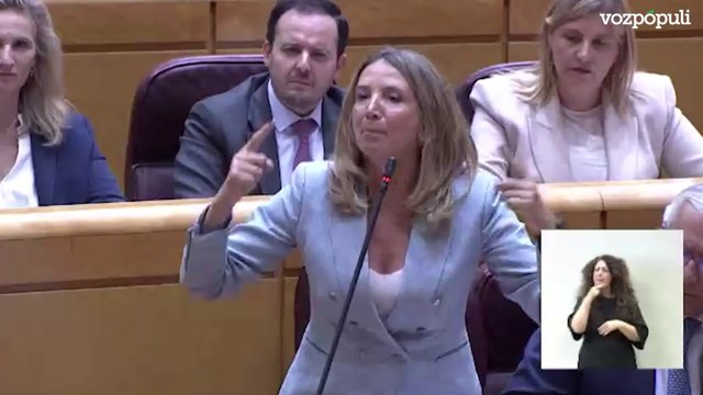 Ovación a la portavoz del PP en el Senado tras este repaso al ministro Marlaska
