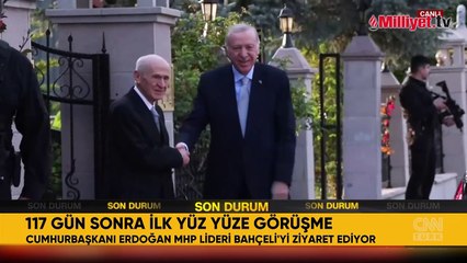Cumhurbaşkanı Erdoğan, Bahçeli'yi ziyaret etti
