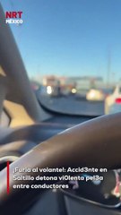 Un simple accidente vial en Saltillo se convirtió en un bochornoso espectáculo de viol3ncia cuando los automovilistas involucrados se enfrascaron en una pele@.