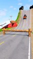 Cars & Repair Trucks vs Log Trap - BeamNG.Drive
