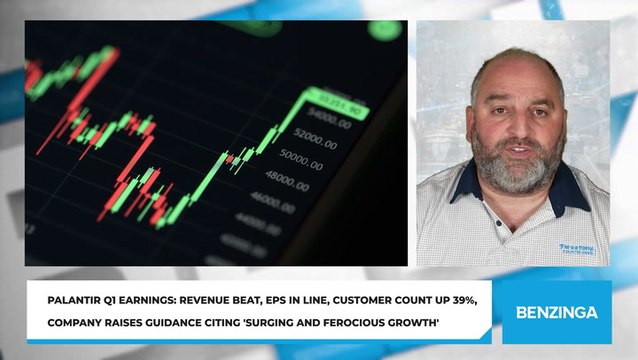 Palantir Q1 Earnings: Revenue Beat, EPS In Line, Customer Count Up 39%, Company Raises Guidance Citing 'Surging And Ferocious Growth'