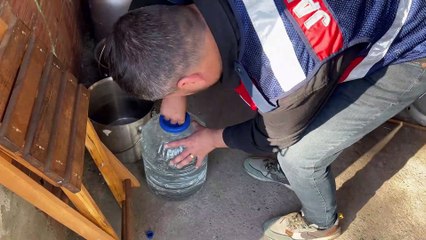 Sinop'ta sahte alkol operasyonu