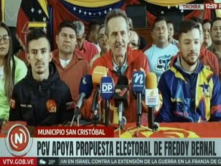 Táchira | Autoridades del PCV anuncian apoyo a propuesta electoral de Freddy Bernal