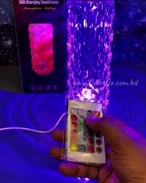 16 Color Diamond Crystal Lamp With Remote LED Crystal Table Lamp (S)