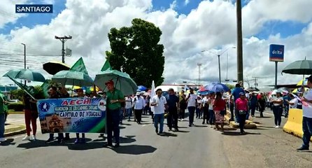 Diversos gremios se manifestaron en Santiago