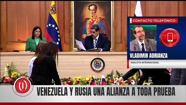 Anl. Internacional Vladimir Adrianza exalta lazos de cooperación estratégica Rusia-Venezuela