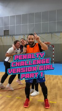 Penalty challenge version girl ! 🤾‍♀️🥅 #Handball #Hand #Penalty #Challenge #handballplayer