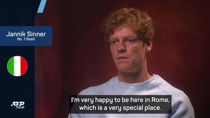 'The pressure won't be easy to handle' - Sinner returns at ATP Rome
