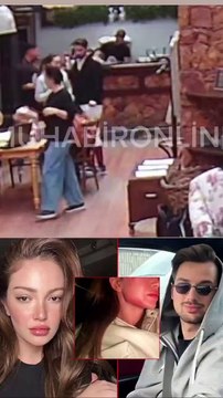 Danla Biliç'i darp eden eski sevgilisi Berk Çetin'in, Danla Biliç'i bir restoranda ittiği ve üzerine su döktüğü görüntüler ortaya çıktı.