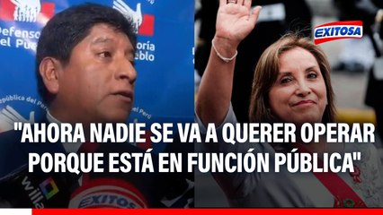 Defensor del Pueblo cuestiona caso Cirugías y afirma que "son temas del morbo": "Nadie se va a querer operar"