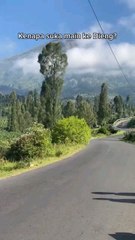 the beauty of the peak of Mount Dieng Indonesia