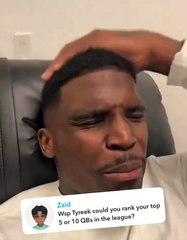 Tyreek Hill omite a Tua Tagovailoa de lista de mejores quarterback y podría generar un problema en los Dolphins