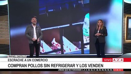 A24.com - 📢 RAFAEL CASTILLO： MERCADERÍA SIN REFRIGERAR Y ORÍN JUNTO AL POLLO  E...