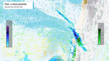 Miércoles (07) y Jueves (08) con lluvias en el Gran Santiago