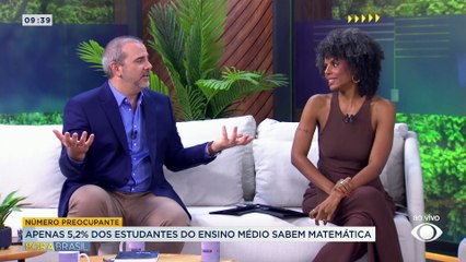 Apenas 5,2% dos alunos do ensino médio sabem matemática