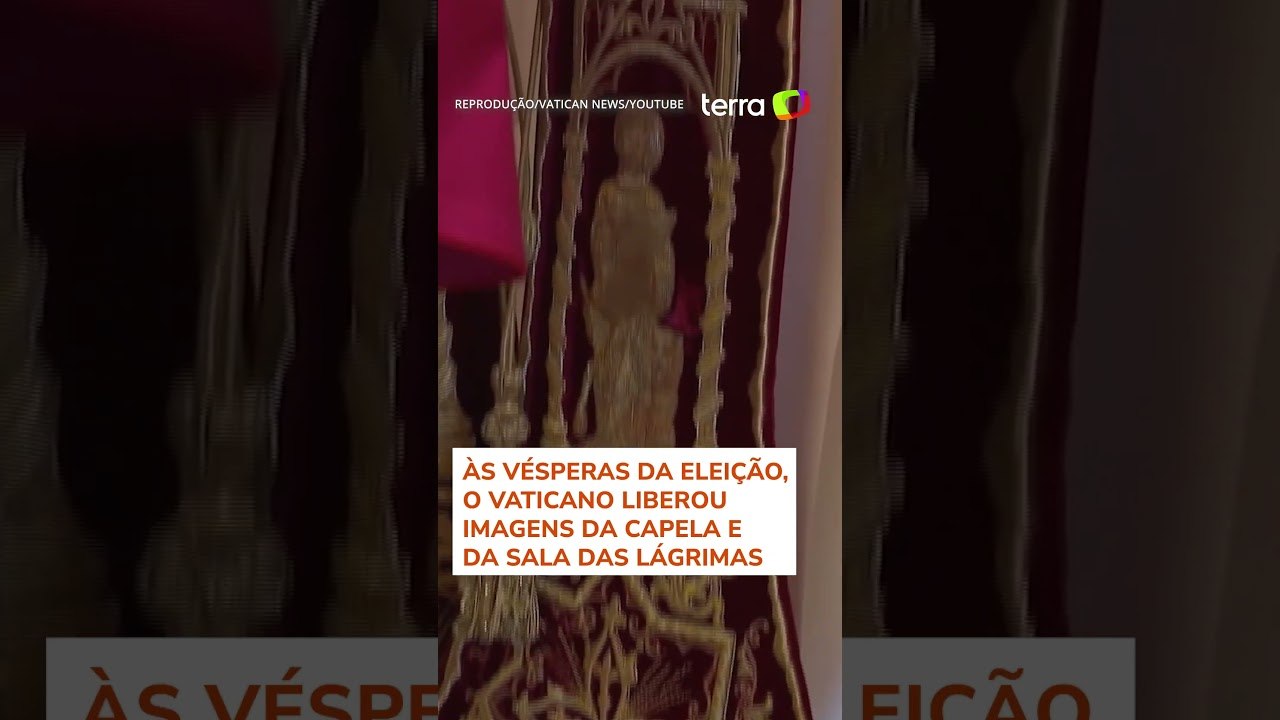 Veja imagens da Capela Sistina pronta para eleição do novo papa #shorts