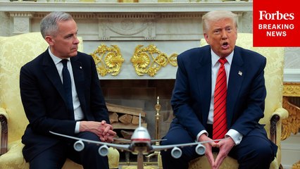 Trump Reacts To Canadian PM Mark Carney's 'American Betrayal' Statement While Sitting Right Next To Him