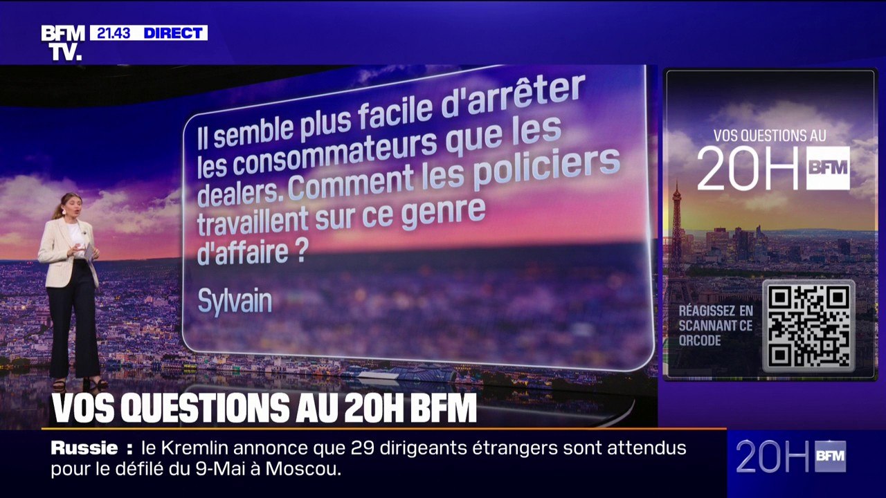 Il semble plus facile d'arrêter les consommateurs que les dealers, comment les policiers travaillent sur ce genre d'affaire? Vos questions au 20H BFM