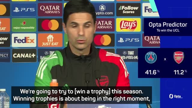 Arsenal have been unlucky in pursuit of trophies - Arteta