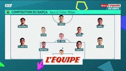 Les compositions d'Inter-Barça  - Foot - C1