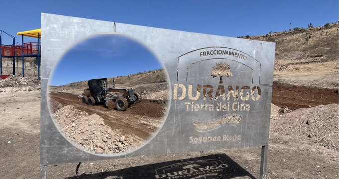 Así va el equipamiento de 'Tierra del Cine', el nuevo fraccionamiento que se construye en Durango