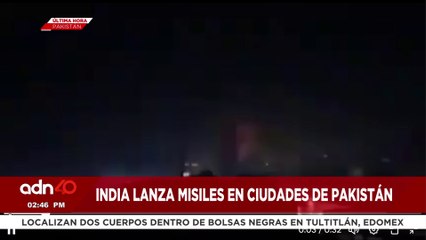 🚨¡Última Hora! India lanza misiles en varias ciudades de Pakistán