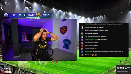 DjMaRiiO se vuelve loco con los últimos minutos del Inter-Barça