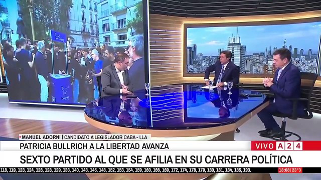 A24.com - 🗣️ MANUEL ADORNI： ＂ES UN GRAN AVANCE TENER A PATRICIA BULLRICH EN NUE...