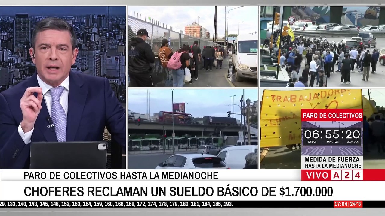 🔴 PARO NACIONAL DE COLECTIVOS POR 24 HORAS - Vídeo Dailymotion