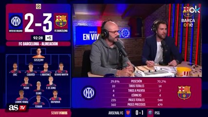 Histórico gazapo de la TV del Barça con Acerbi: le ponen verde y segundos después marca el 3-3