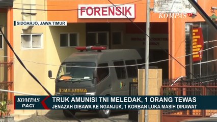 Rekaman Truk Amunisi TNI Meledak di Tol Gempol-Pandaan Pasuruan, 1 Prajurit TNI Tewas
