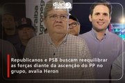 Republicanos e PSB buscam reequilibrar as forças diante da ascenção do PP no grupo, avalia Heron